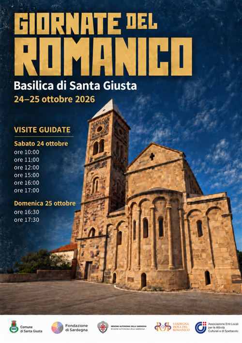 Giornate del Romanico in Sardegna: visite guidate gratuite alla Basilica di Santa Giusta Sabato 24 e domenica 25 ottobre 2026.